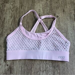 Lorna Jane Light Pink Netted Sports Bra